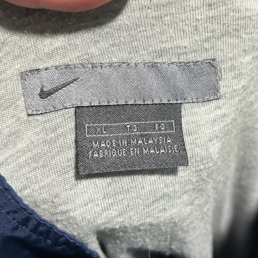 Nike Men's Vintage Zip Blue Pullover Windbreaker Jacket - Size XXL - Picture 9 of 11